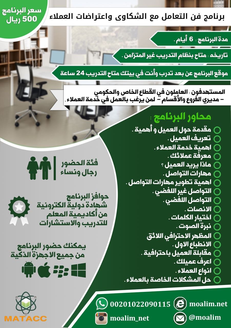 فن التعامل مع شكاوى واعتراضات العملاء